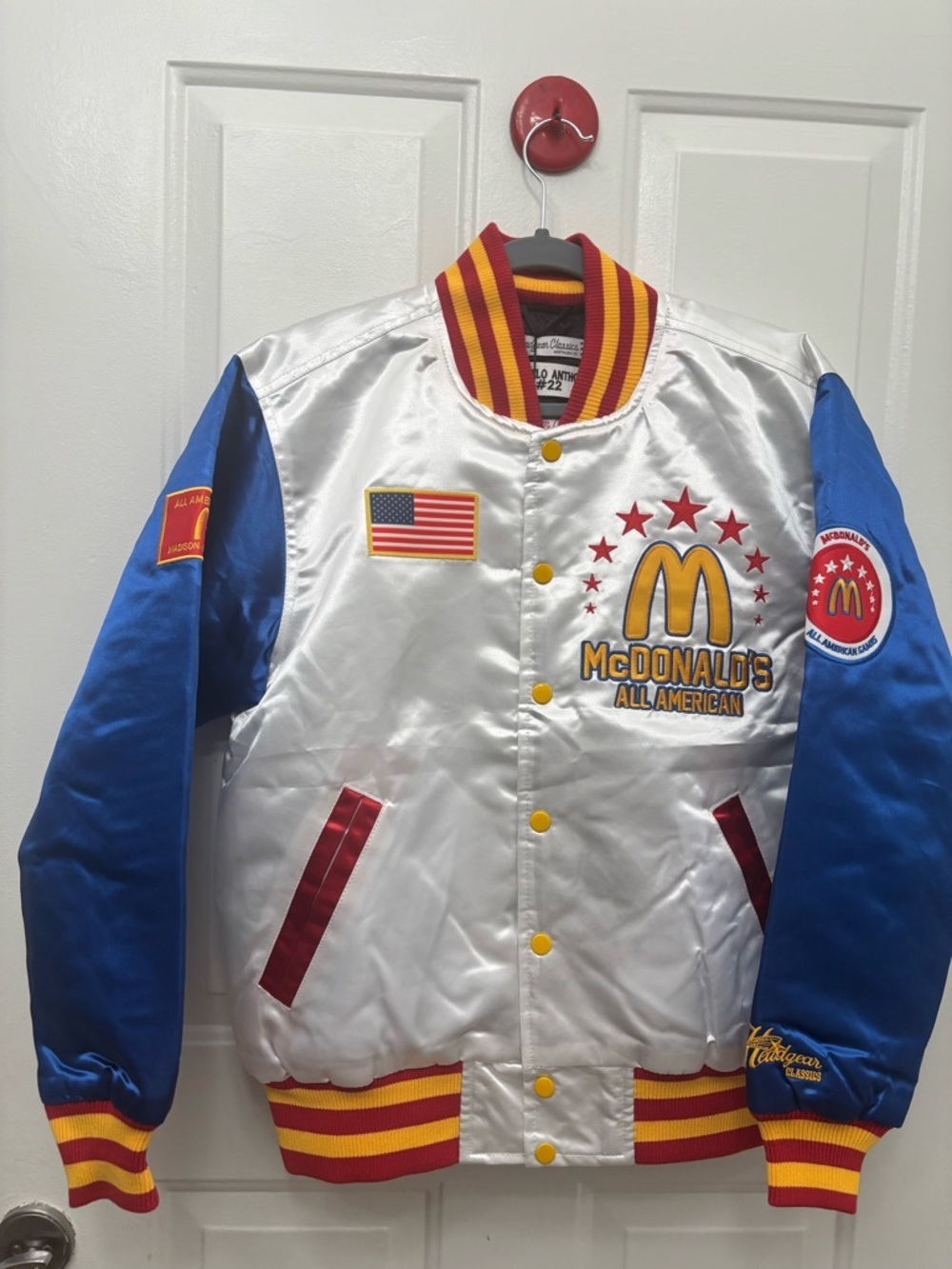 McDonald's Blue Satin Jacket with Red-Yellow Patch